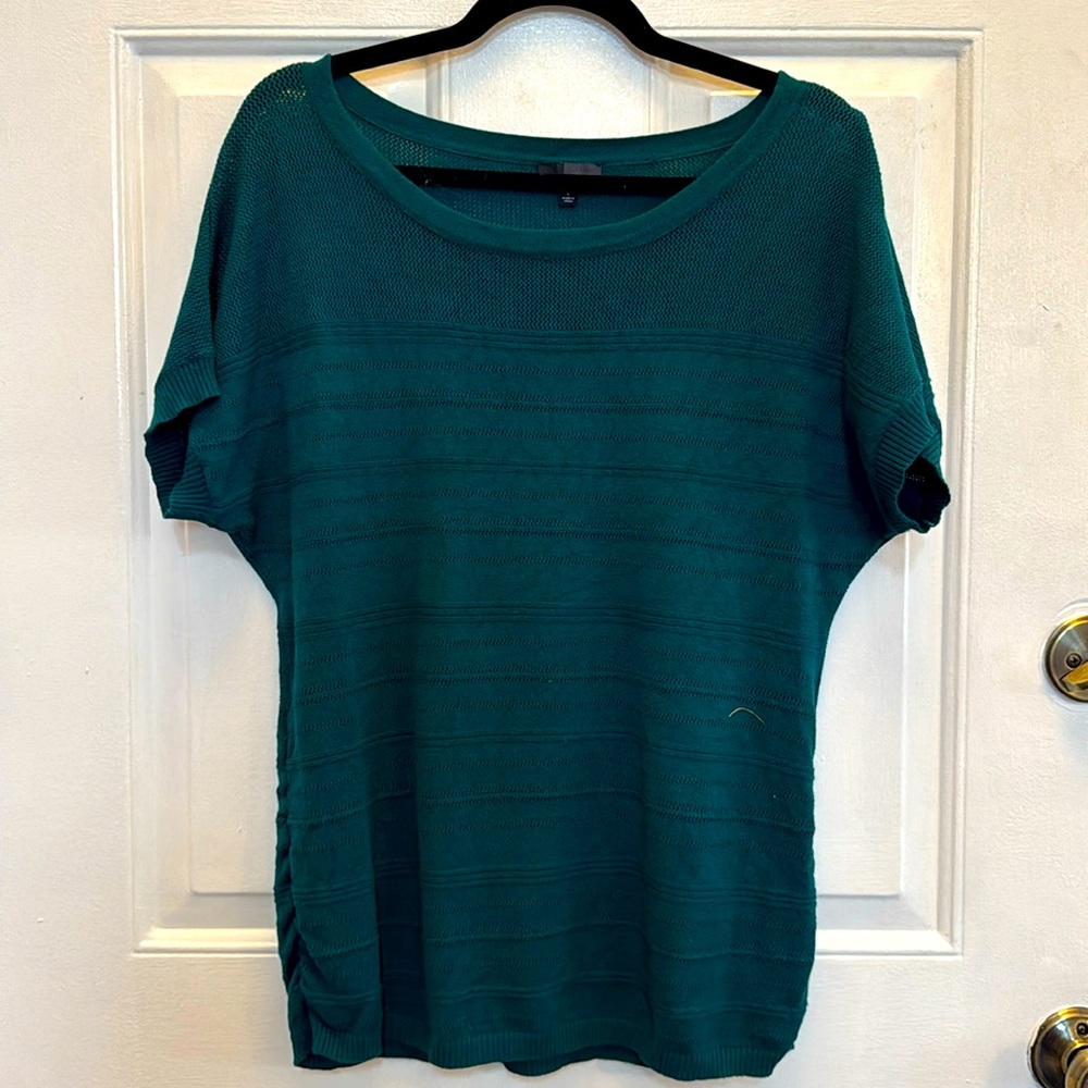 The Limited Teal Lightweight Short Sleeved Sweater L